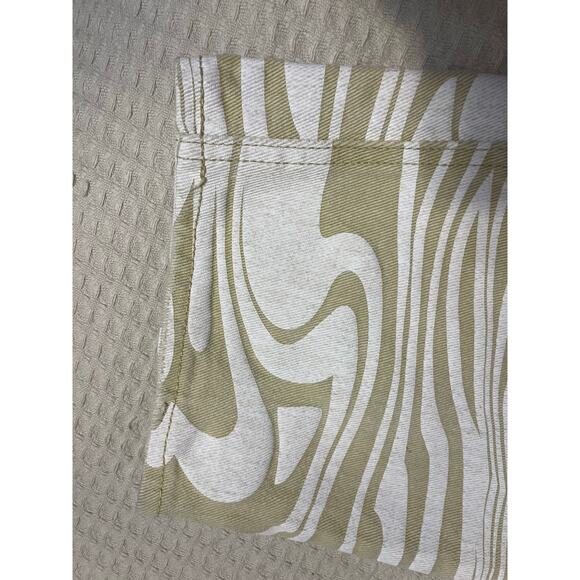 Tiger Mist Sergio Tan & White Swirl Print High Waist Boho Jeans XS - Picture 9 of 15